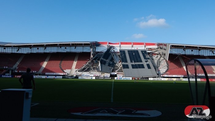 AZ Stadion dakramp van AZfanpage