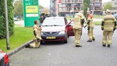 Auto bijna in brand in Hoorn Blokmergouw 4