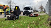 Bromfietser gewond na botsing in Opmeer