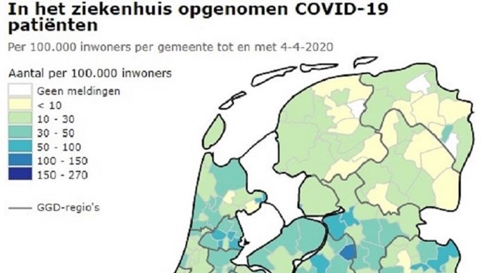 Coronabesmettingen NL per 4 april 2020