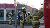 Brandje achter basisschool in Enkhuizen 1