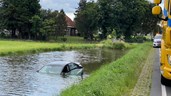 Auto in het water Berkhout