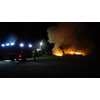Hooistapel in brand in Andijk
