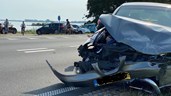 Ongeval met veel schade op de N307 Enkhuizen 1