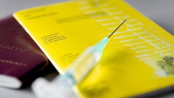Gele vaccinatieboekje