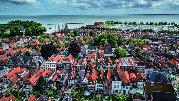 Hoorn Binnenstad luchtfoto