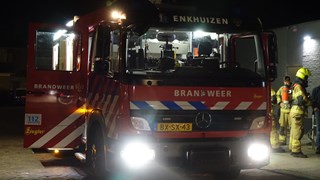 Brand bij slagerij in Enkhuizen