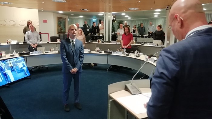 Nieuw lid Algemene Raadscommissie Bart Faber voor de VVD