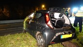 Auto gecrashtt op A7 bijj Berkhout