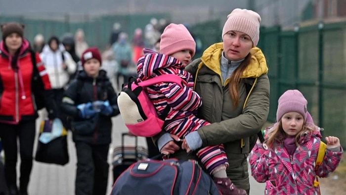 Oekrainsche vluchtelingen