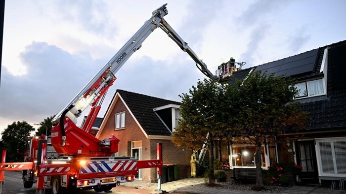 Schoorsteenbrand in Berkhout