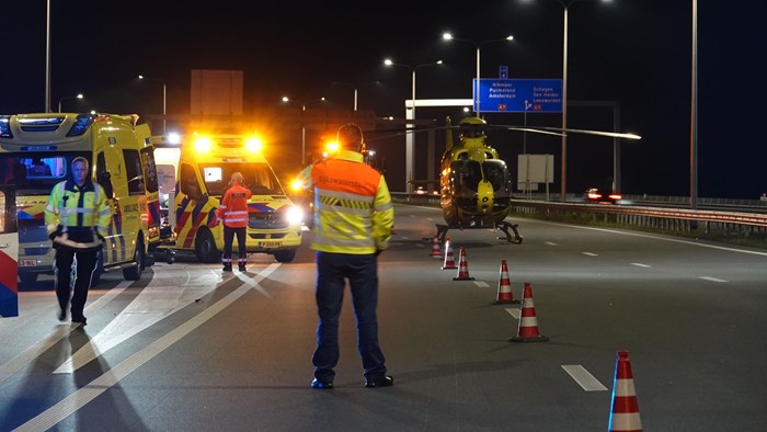 Motorrijder gewond op de Westfriesiaweg bij Zwaag