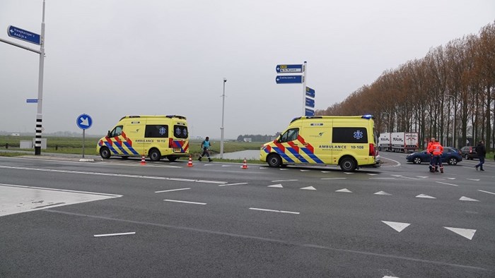 Ongeval met letsel Markerwaardweg Zwaagdijk Oost