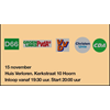 Politiek café Hoorn in Huis Verloren op 15 november