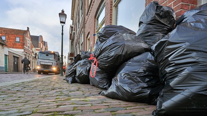 Afvalzakken binnenstad Hoorn